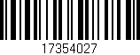 Código de barras (EAN, GTIN, SKU, ISBN): '17354027'