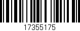 Código de barras (EAN, GTIN, SKU, ISBN): '17355175'