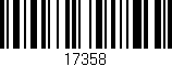 Código de barras (EAN, GTIN, SKU, ISBN): '17358'