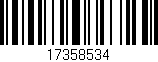 Código de barras (EAN, GTIN, SKU, ISBN): '17358534'