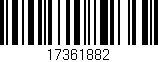 Código de barras (EAN, GTIN, SKU, ISBN): '17361882'