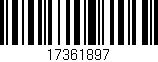 Código de barras (EAN, GTIN, SKU, ISBN): '17361897'