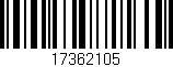 Código de barras (EAN, GTIN, SKU, ISBN): '17362105'