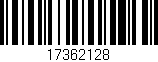 Código de barras (EAN, GTIN, SKU, ISBN): '17362128'
