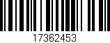Código de barras (EAN, GTIN, SKU, ISBN): '17362453'