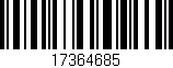 Código de barras (EAN, GTIN, SKU, ISBN): '17364685'
