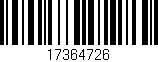 Código de barras (EAN, GTIN, SKU, ISBN): '17364726'