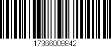 Código de barras (EAN, GTIN, SKU, ISBN): '17366009842'