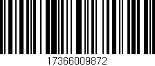 Código de barras (EAN, GTIN, SKU, ISBN): '17366009872'