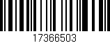 Código de barras (EAN, GTIN, SKU, ISBN): '17366503'