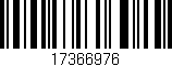 Código de barras (EAN, GTIN, SKU, ISBN): '17366976'