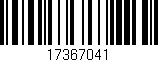 Código de barras (EAN, GTIN, SKU, ISBN): '17367041'