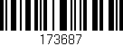 Código de barras (EAN, GTIN, SKU, ISBN): '173687'
