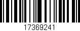 Código de barras (EAN, GTIN, SKU, ISBN): '17369241'