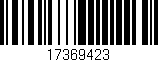 Código de barras (EAN, GTIN, SKU, ISBN): '17369423'