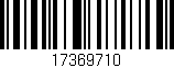 Código de barras (EAN, GTIN, SKU, ISBN): '17369710'