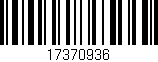 Código de barras (EAN, GTIN, SKU, ISBN): '17370936'