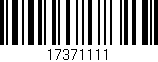 Código de barras (EAN, GTIN, SKU, ISBN): '17371111'