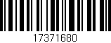 Código de barras (EAN, GTIN, SKU, ISBN): '17371680'
