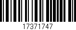 Código de barras (EAN, GTIN, SKU, ISBN): '17371747'