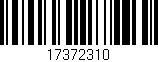 Código de barras (EAN, GTIN, SKU, ISBN): '17372310'