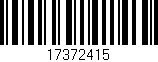 Código de barras (EAN, GTIN, SKU, ISBN): '17372415'
