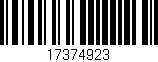 Código de barras (EAN, GTIN, SKU, ISBN): '17374923'