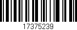 Código de barras (EAN, GTIN, SKU, ISBN): '17375239'