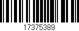 Código de barras (EAN, GTIN, SKU, ISBN): '17375389'
