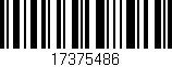 Código de barras (EAN, GTIN, SKU, ISBN): '17375486'