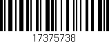 Código de barras (EAN, GTIN, SKU, ISBN): '17375738'
