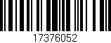 Código de barras (EAN, GTIN, SKU, ISBN): '17376052'