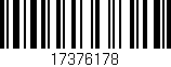 Código de barras (EAN, GTIN, SKU, ISBN): '17376178'