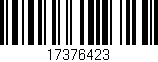 Código de barras (EAN, GTIN, SKU, ISBN): '17376423'