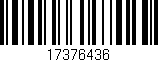 Código de barras (EAN, GTIN, SKU, ISBN): '17376436'
