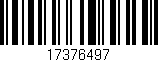 Código de barras (EAN, GTIN, SKU, ISBN): '17376497'