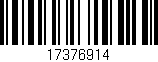 Código de barras (EAN, GTIN, SKU, ISBN): '17376914'