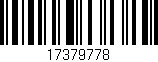 Código de barras (EAN, GTIN, SKU, ISBN): '17379778'