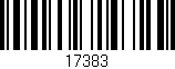 Código de barras (EAN, GTIN, SKU, ISBN): '17383'