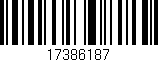 Código de barras (EAN, GTIN, SKU, ISBN): '17386187'