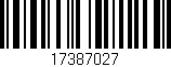 Código de barras (EAN, GTIN, SKU, ISBN): '17387027'