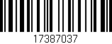 Código de barras (EAN, GTIN, SKU, ISBN): '17387037'
