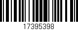 Código de barras (EAN, GTIN, SKU, ISBN): '17395398'