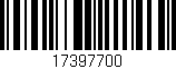 Código de barras (EAN, GTIN, SKU, ISBN): '17397700'