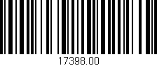Código de barras (EAN, GTIN, SKU, ISBN): '17398.00'