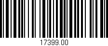 Código de barras (EAN, GTIN, SKU, ISBN): '17399.00'
