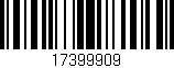 Código de barras (EAN, GTIN, SKU, ISBN): '17399909'