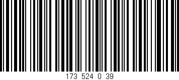 Código de barras (EAN, GTIN, SKU, ISBN): '173_524_0_39'