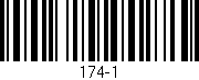 Código de barras (EAN, GTIN, SKU, ISBN): '174-1'