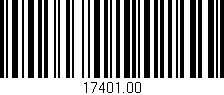 Código de barras (EAN, GTIN, SKU, ISBN): '17401.00'